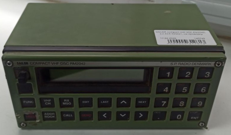 SAILOR compact VHF DSC RM2042, s.n АСТ-723421, на проверку