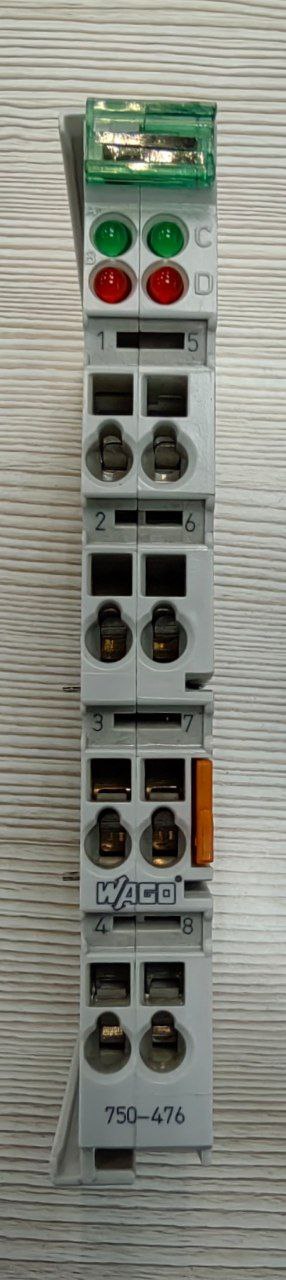2-кан. модуль аналогового ввода, с общим проводом Wago 750-476, s.n СПБ-931284, б.у, на проверку