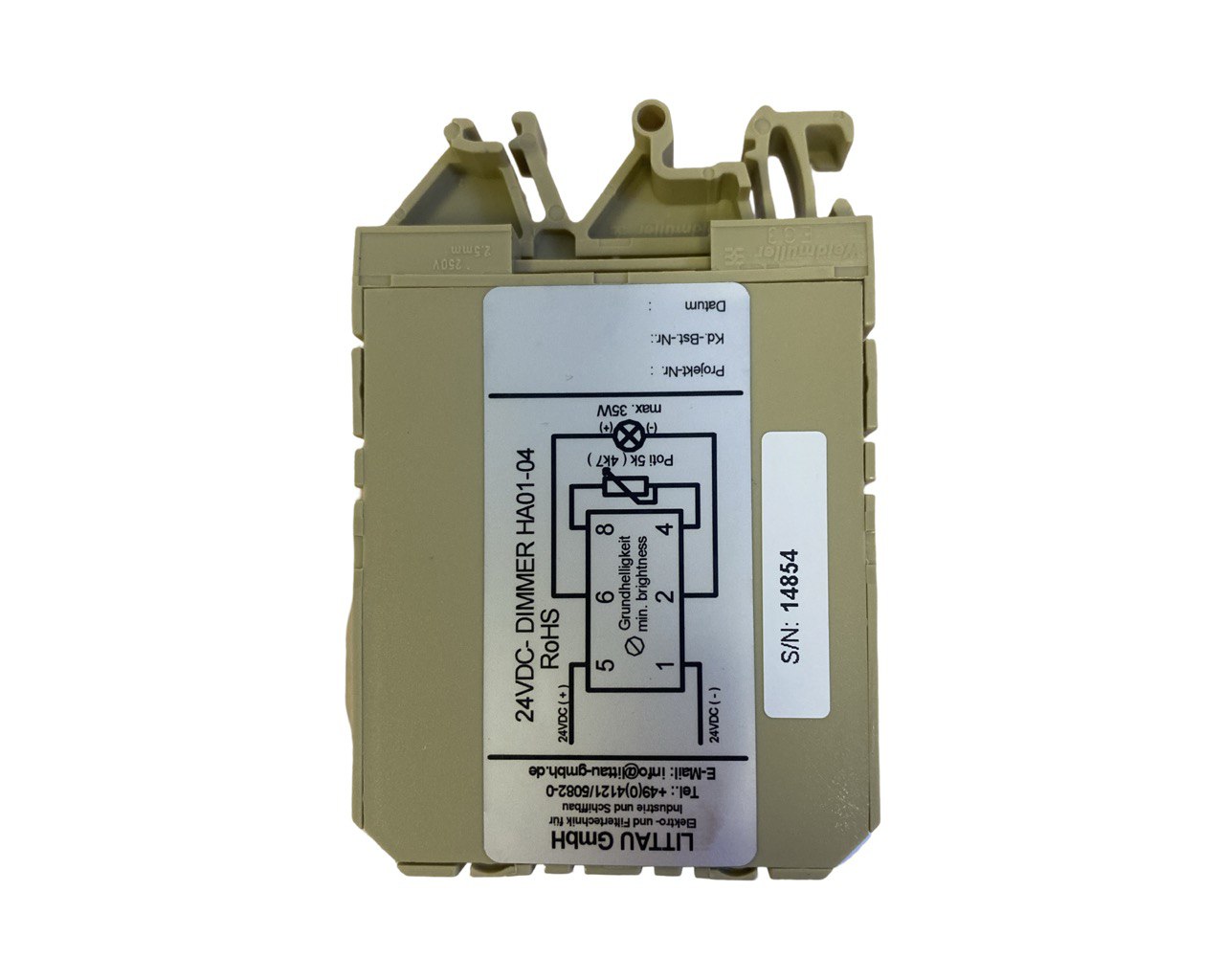 Диммер Littau Sohn HA01-04 24VDC s.n 14854, б.у, на проверку