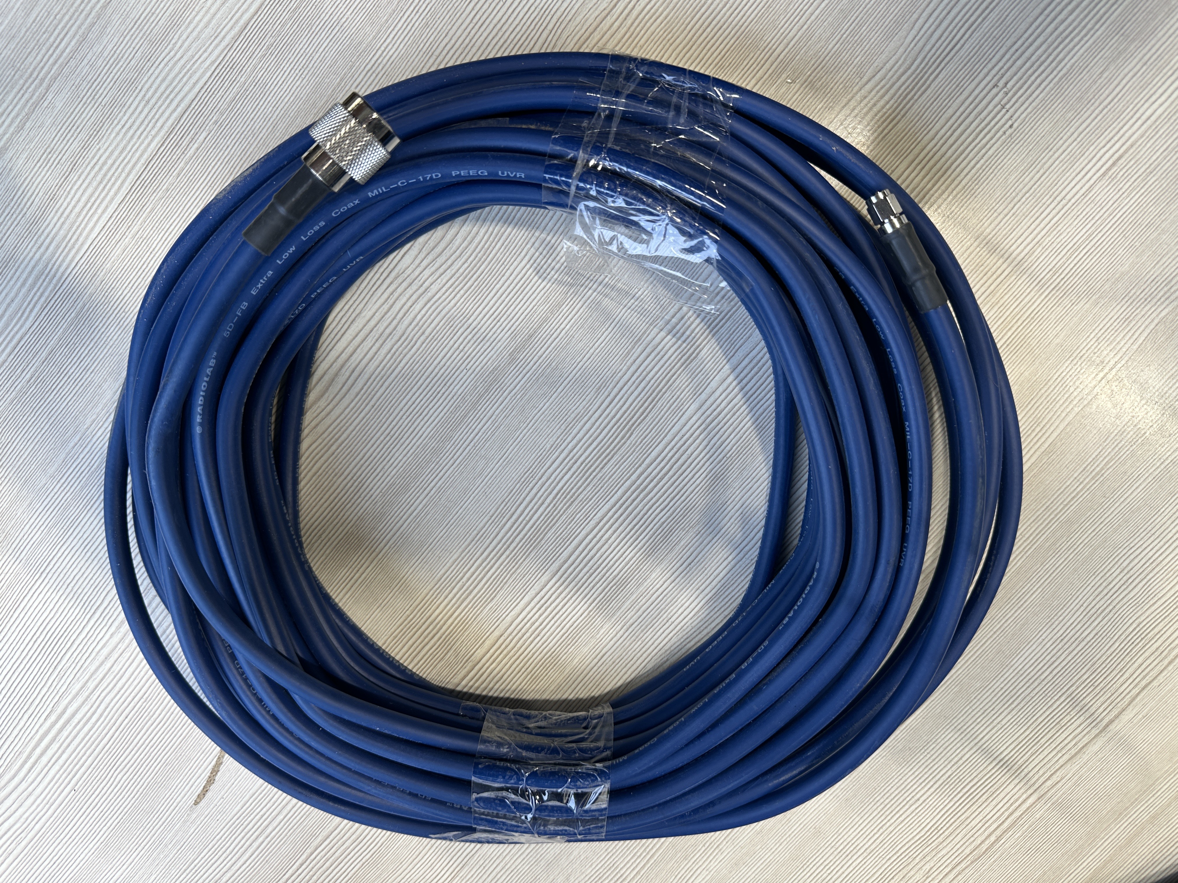 Коаксиальный кабель Radiolab 5D-FB Extra Low Loss Coax с разъемами, 15м