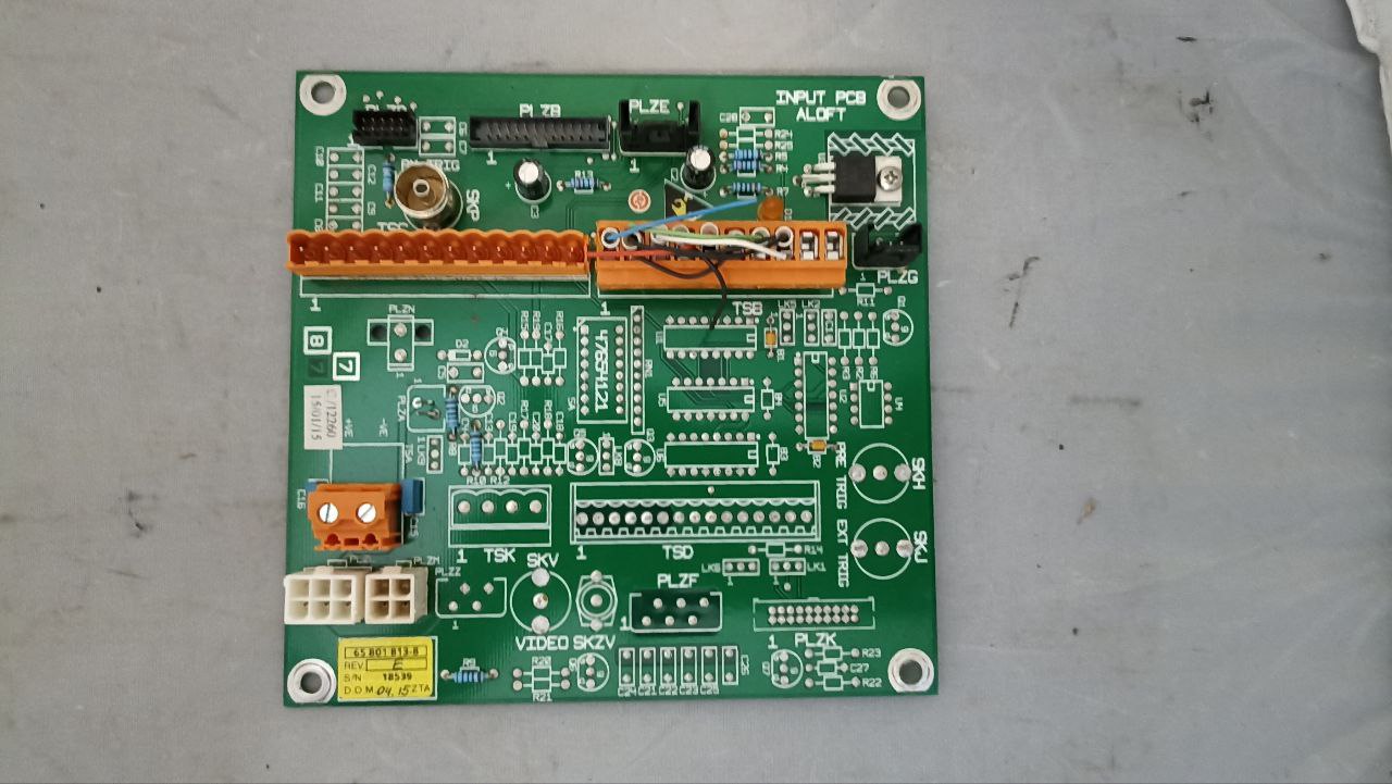 Плата input PCB 65801813.8 rev. E s.n 18539 б.у. на проверку
