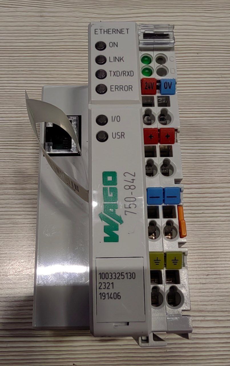 Программируемый контроллер сети Ethernet WAGO 750-842, TCP / IP, 10 Mбит /с, s.n 0321191406, б.у, на проверку