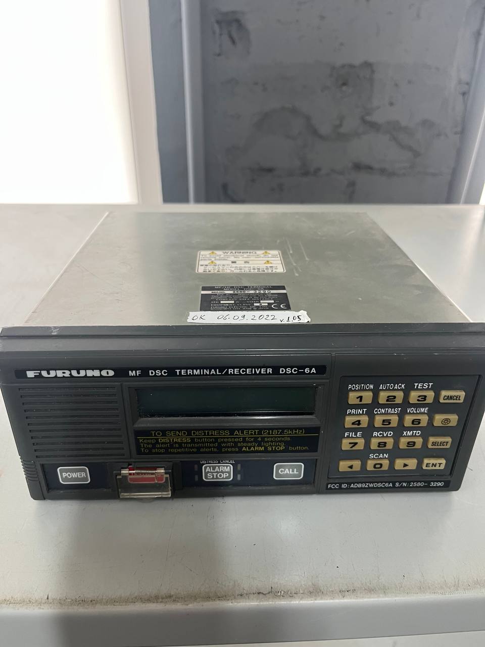 Радиостанция Furuno DSC-6A s.n 2580-3290 б.у на проверку