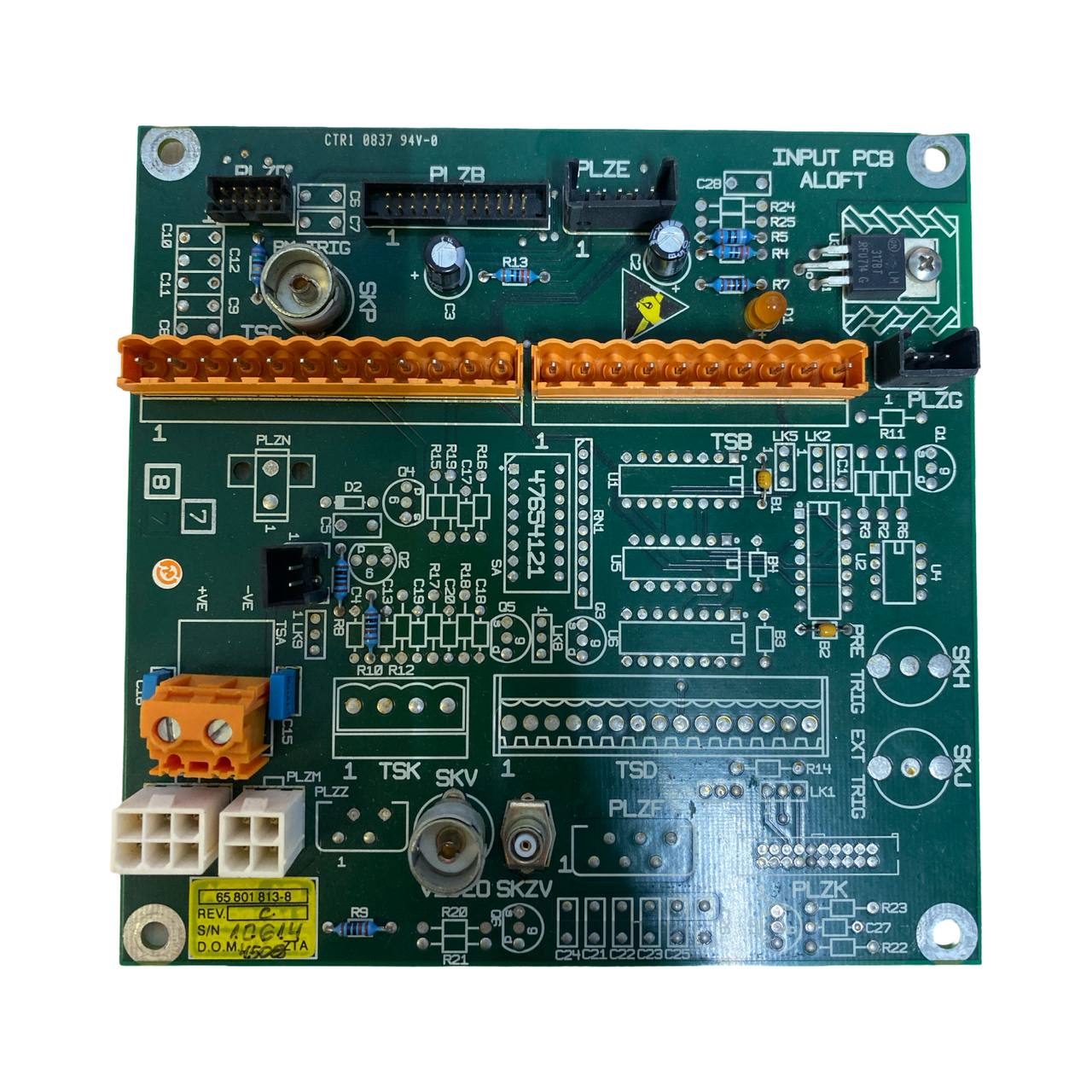 Плата Input PCB 65801813-8 Rev. C s.n 10614, б.у, на проверку