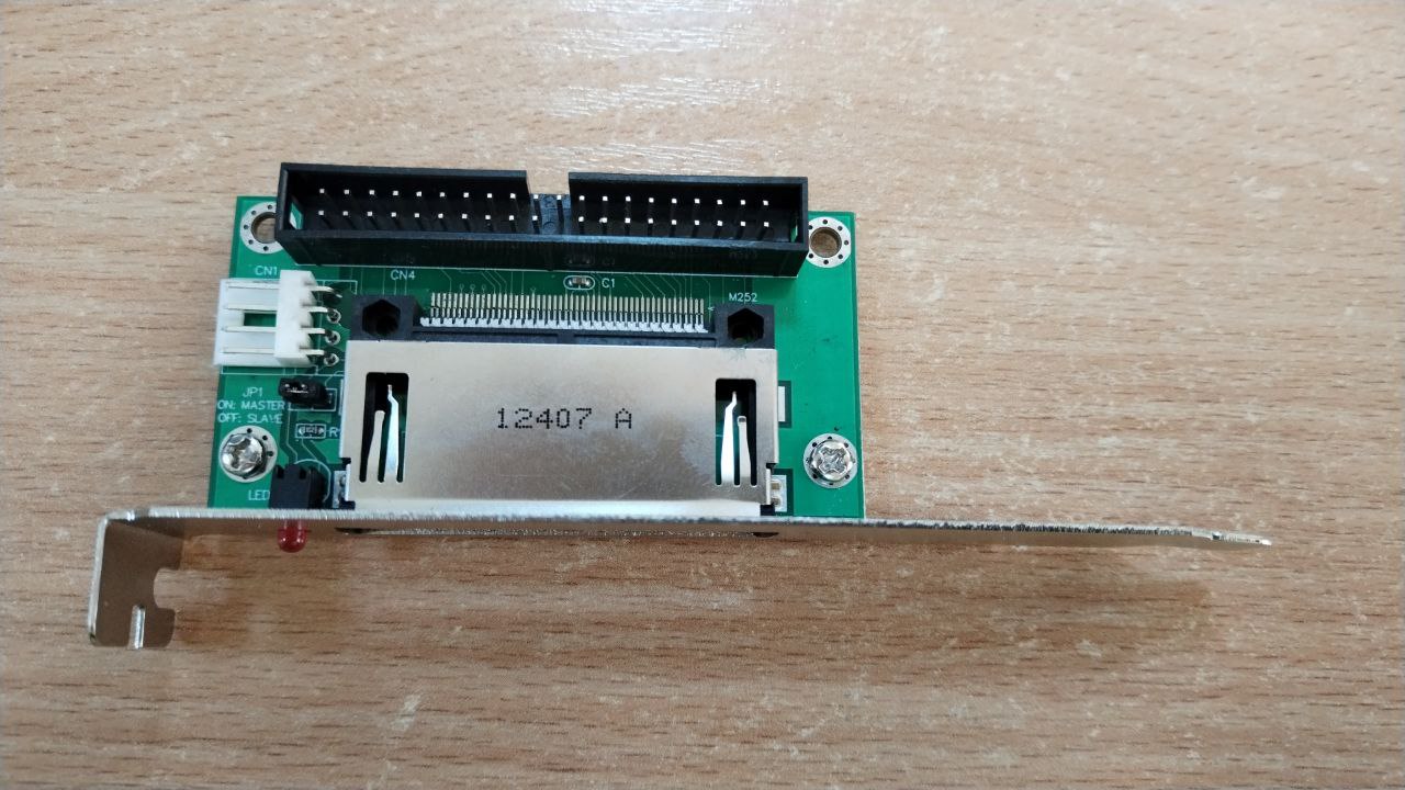 Переходник 40-контактный CF compact flash card на 3,5 IDE, кронштейн PCI