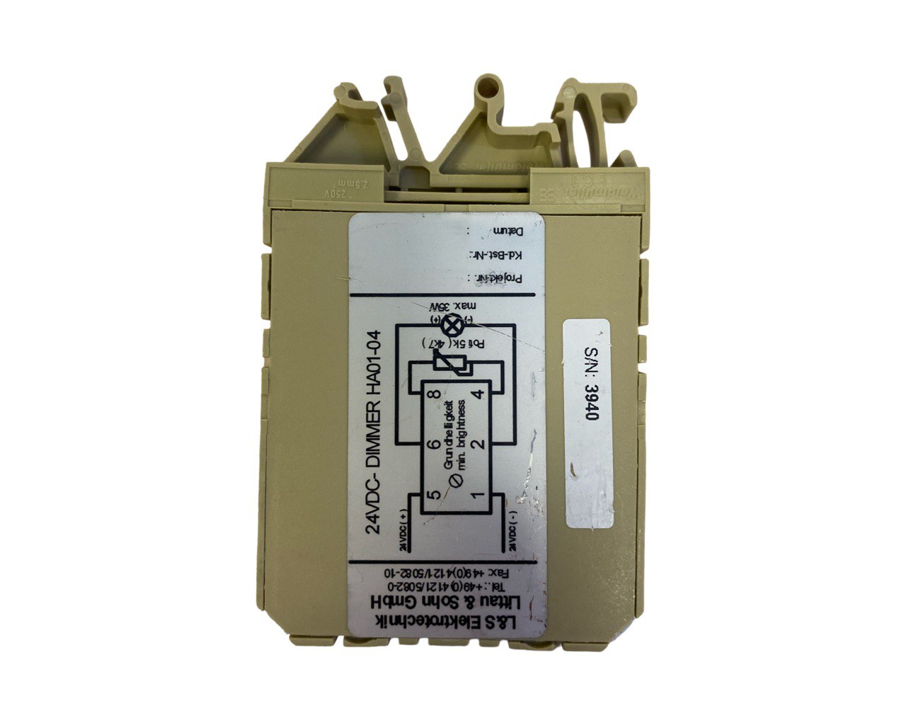 Диммер Littau Sohn HA01-04 24VDC s.n 3940, б.у, на проверку