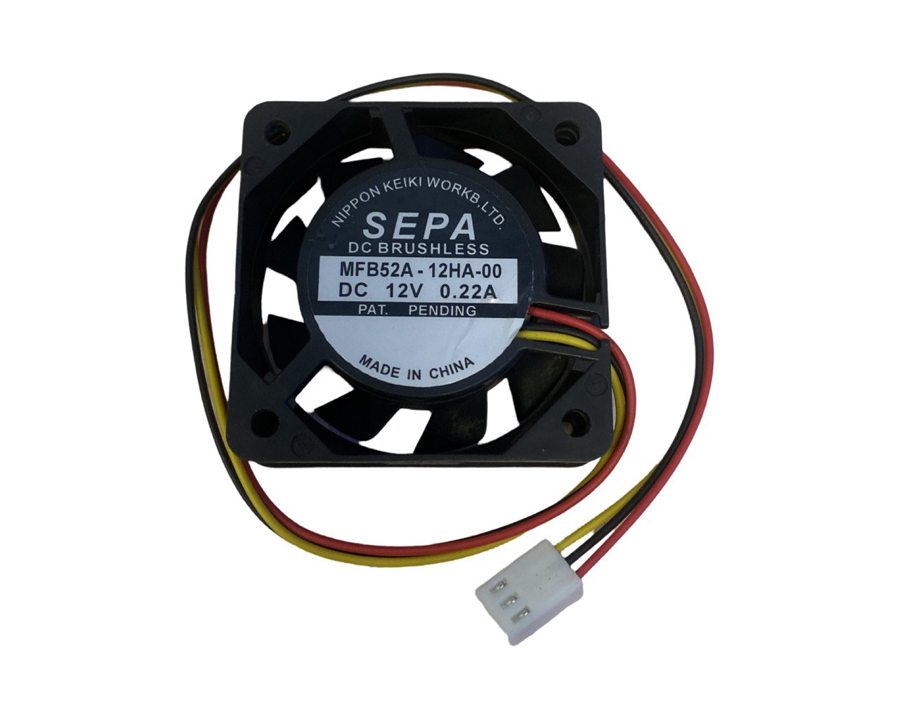 Вентилятор MFB52A-12HA, 50х50х10, 12V, 0.22A