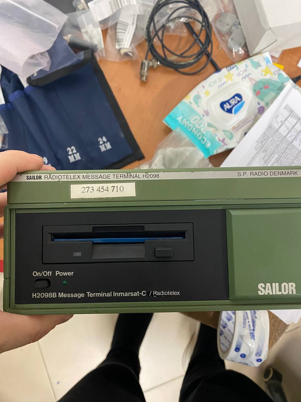 radiotelex message terminal Sailor H2098, p.n 403606-001, s.n 97577039, б.у, на проверку