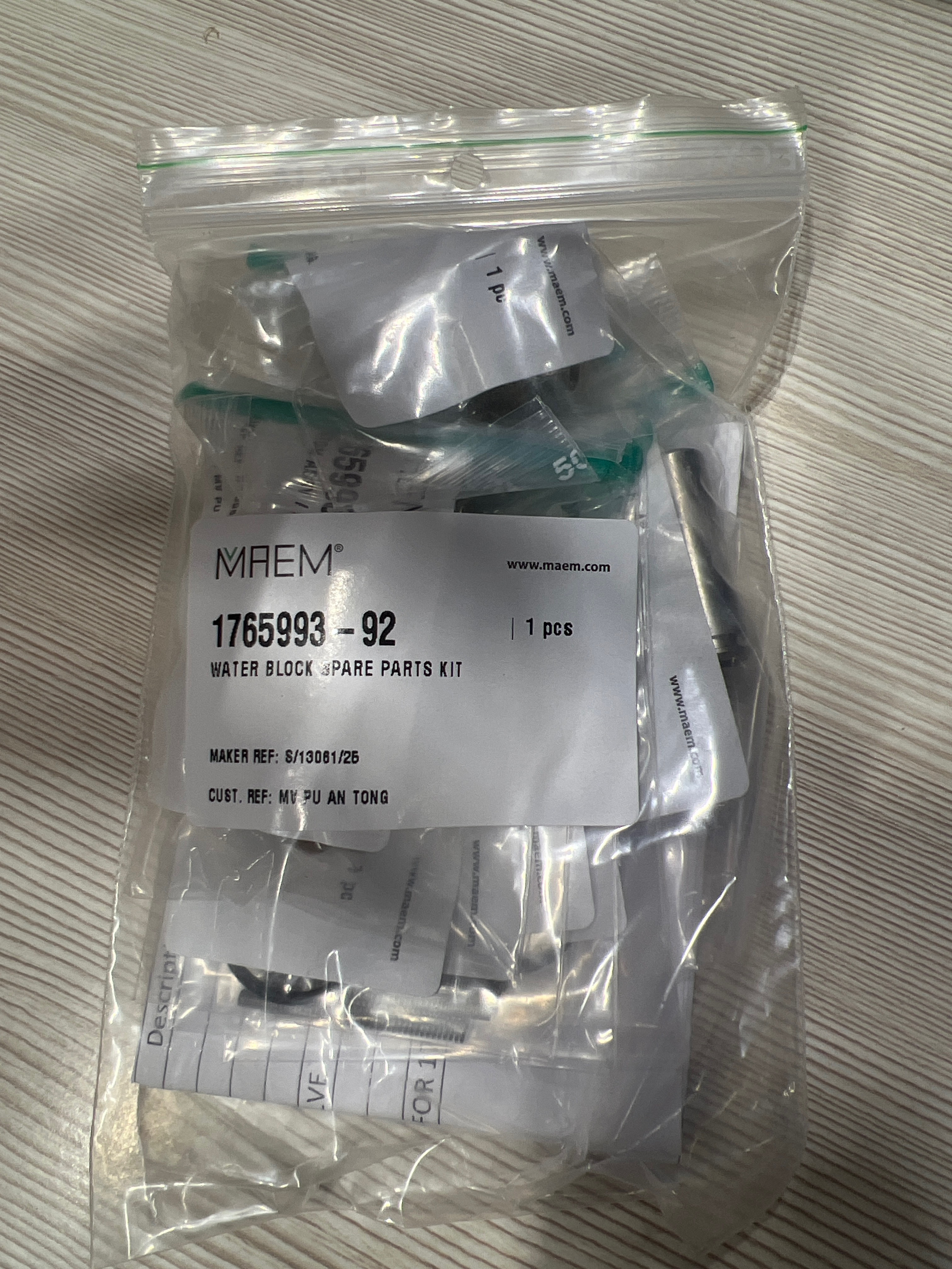 Ремкомплект водяного блока MAEM p.n 1765993-92