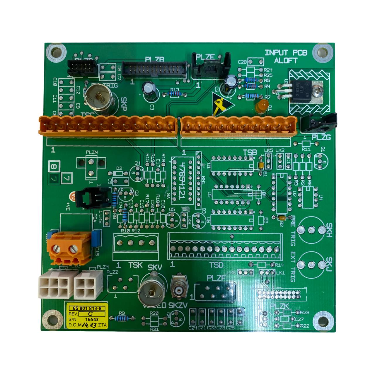 Плата Input PCB 65801813-8 Rev. C s.n 16543, б.у, на проверку