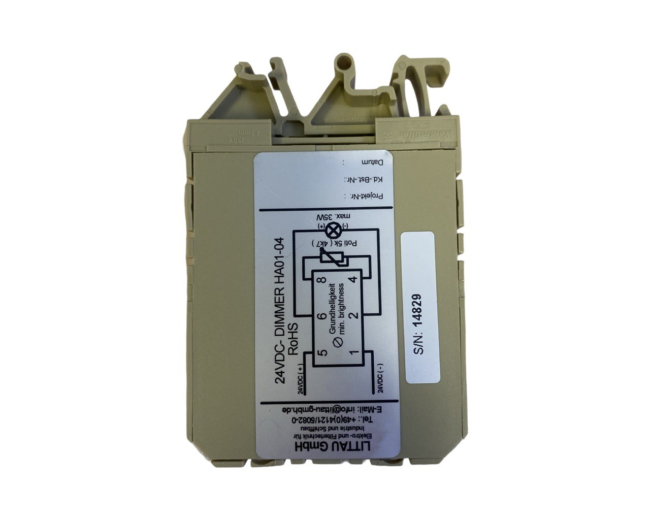 Диммер Littau Sohn HA01-04 24VDC s.n 14829, б.у, на проверку