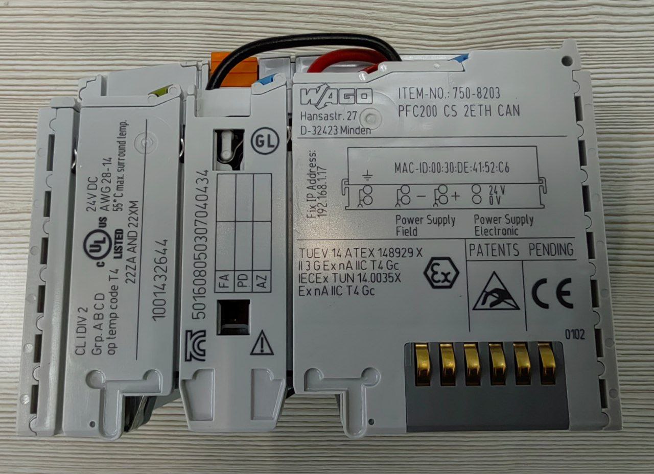 Контроллер Wago 750-8203, PFC200, s.n 1001432644, б.у, на проверку