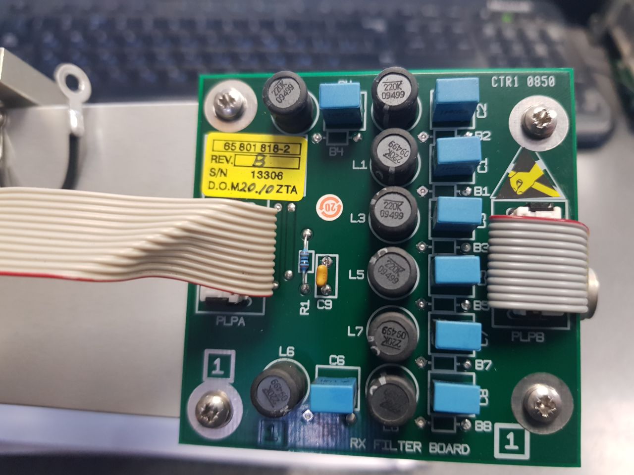 Плата RX Filter Board 65801818-2 Rev. B s.n 13306 б.у рабочее