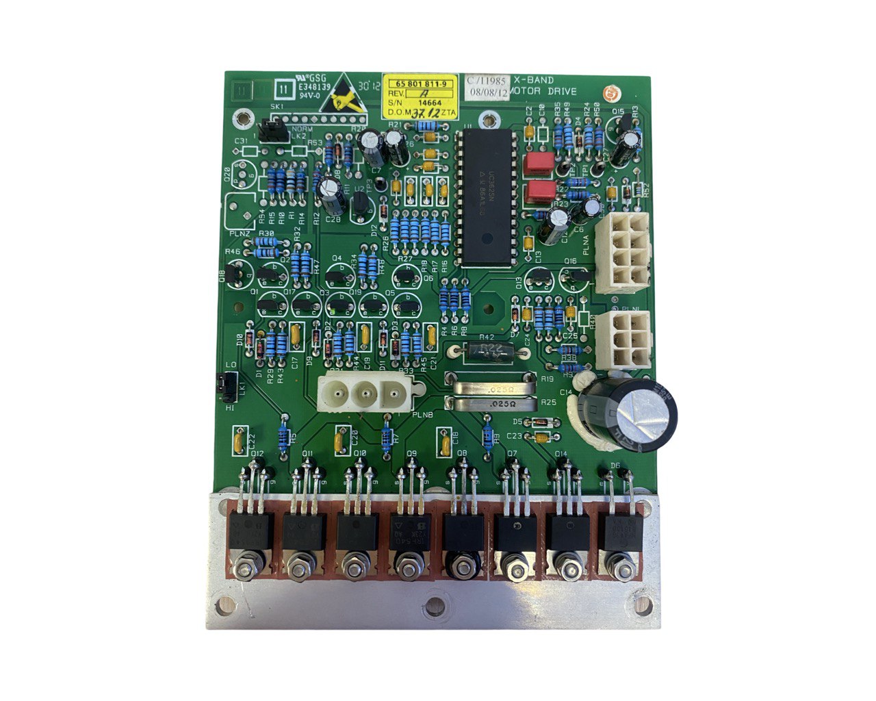 Плата X-Band DC Motor Drive 65801811-9 s.n 14664, б.у, рабочее