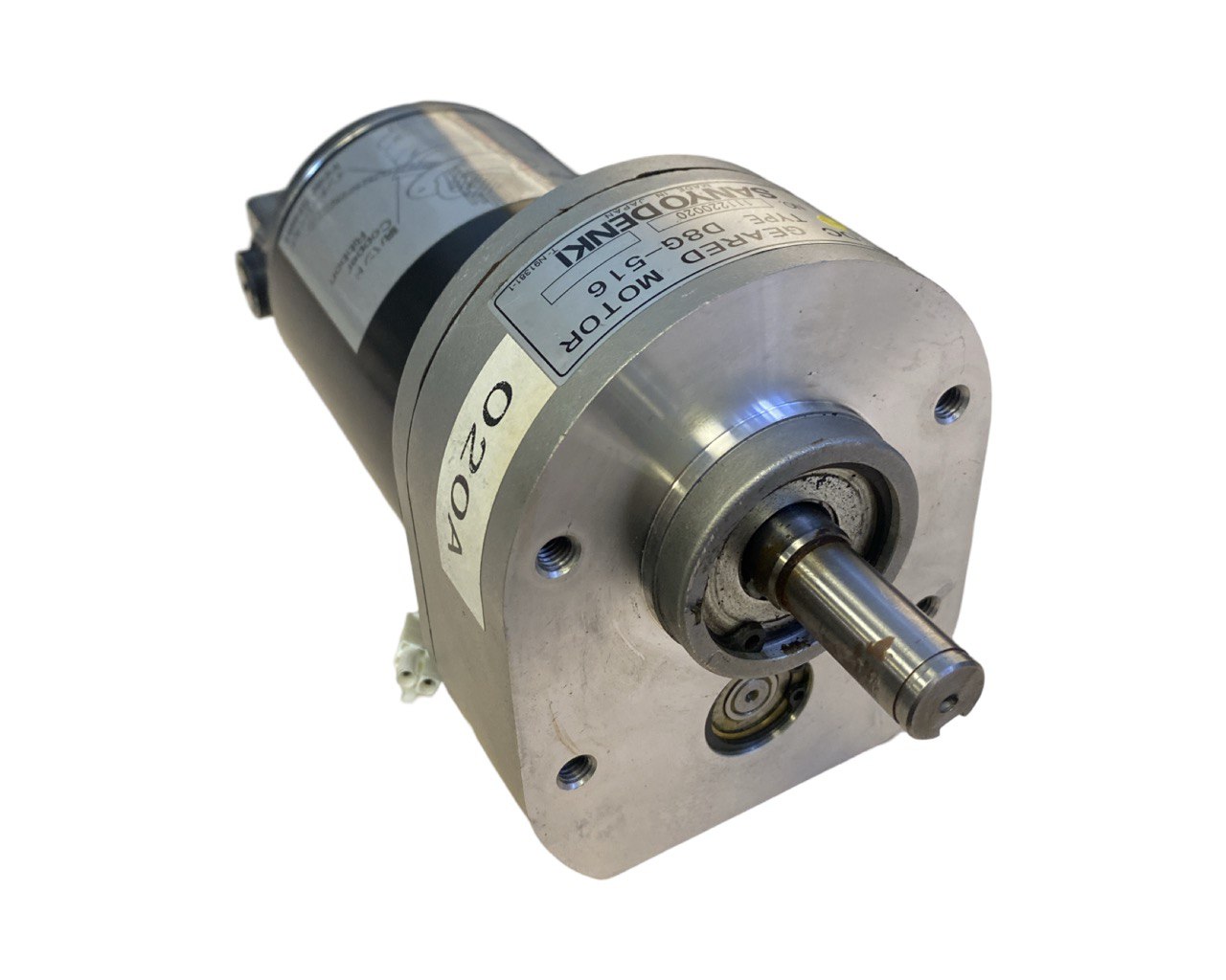 Редукторный двигатель постоянного тока Sanyo Denki D8G-516 s.n 51617721, б.у, на проверку